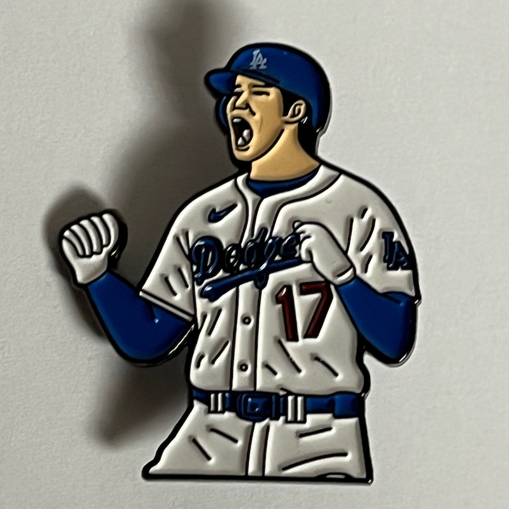 LA Dodgers Ohtani 17 Hat Pin Pins Hats Bag Baseball Fitted New Era Blue White